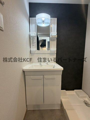 フィーリックス御井町の洗面所|ゆったりとスペースのある洗面所