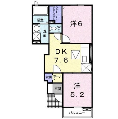 アルドーレ　Ⅰの間取り