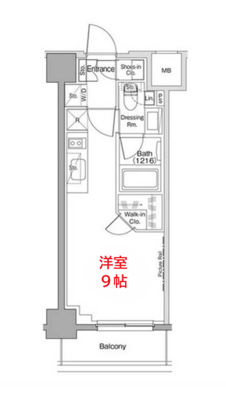 【間取り】 | ザ・パークハビオ西大井 | 間取りです