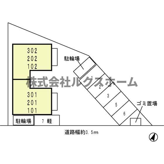 グリーンフロート紫金の区画図