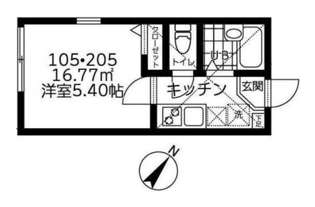 プラナス東久保　Ⅱの間取り