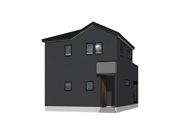 東区下江津新築建売の外観パース