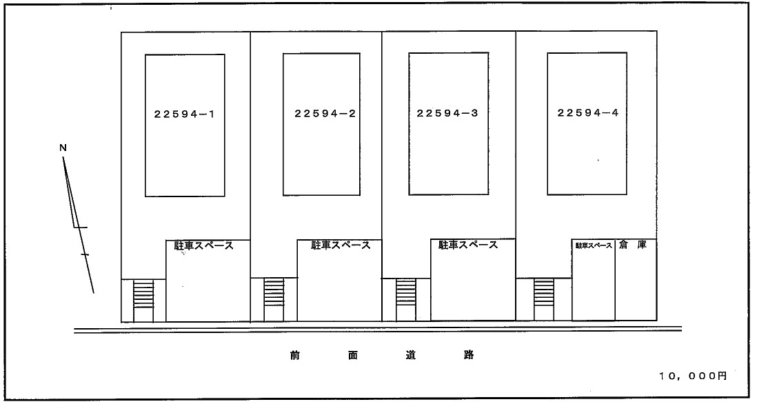 山田戸建住宅Cの区画図