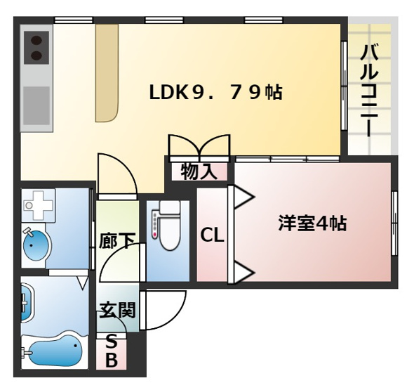 【間取り】 | T's TERRACE Higashisumiyoshi