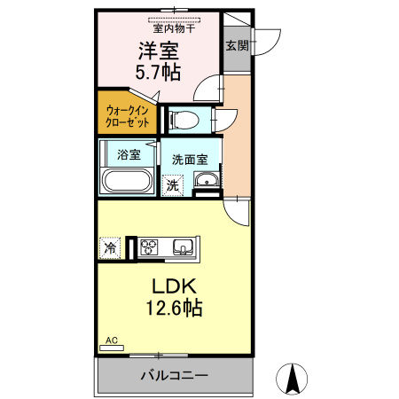 Ｃａｓａ　ＮＡＩＮの間取り