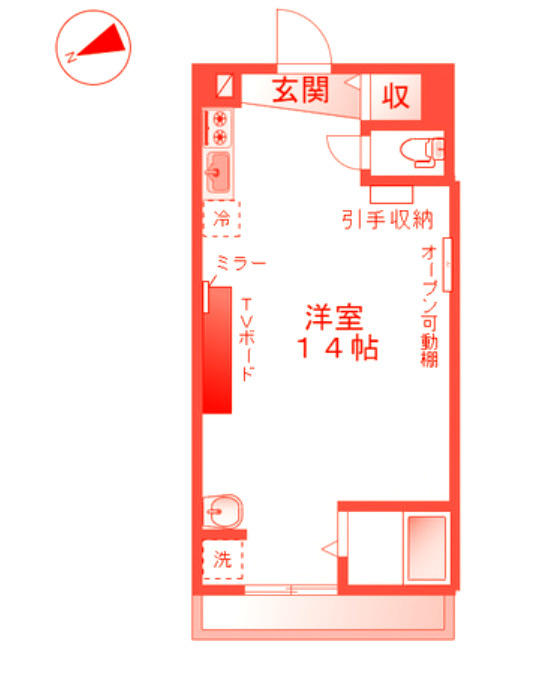 藤沢市辻堂元町４丁目のアパートの間取り