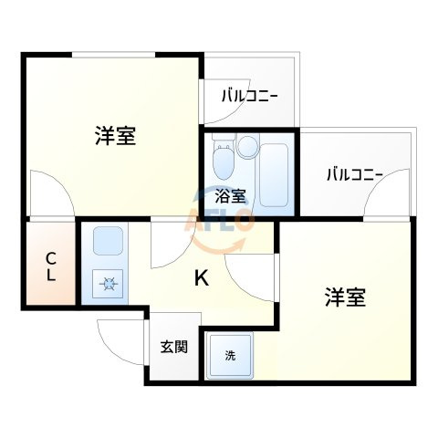 アメニティ新大阪4番館の間取り|間取り