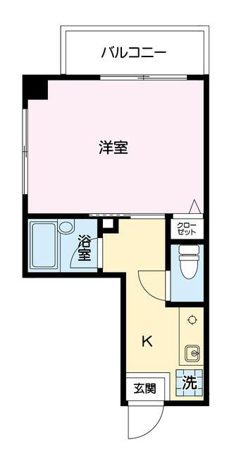 第五浅岡ビルの間取り|図面は２０１号室です。サイド…