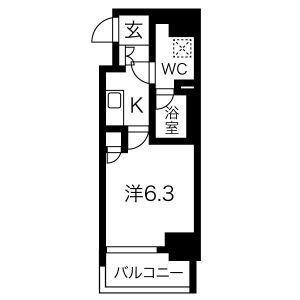 クレビオス南堀江の間取り