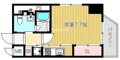 アクエルド新町の間取り