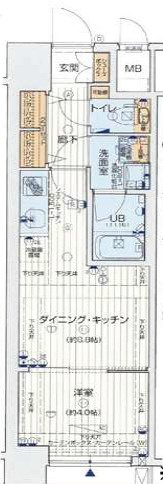 レオンコンフォート難波南の間取り