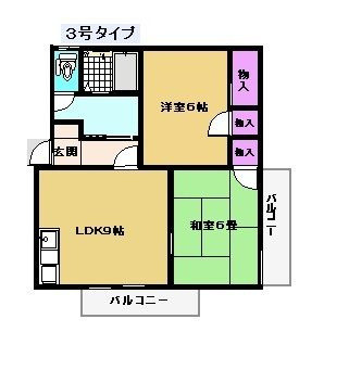 ウィンズコートYOSHIHOの間取り