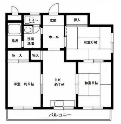 サニーライフ住吉の間取り