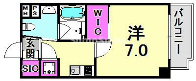 ユリシス新神戸の間取り