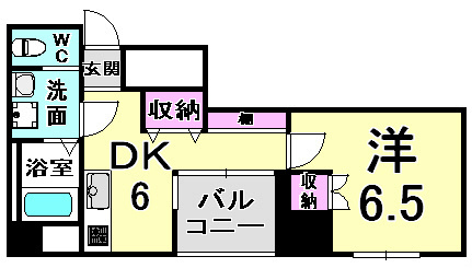 オープンセサミ元町通の間取り