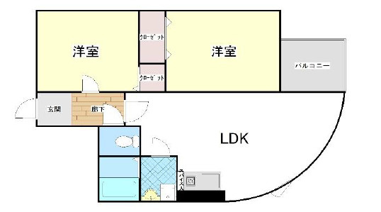大阪ハウス本館の間取り