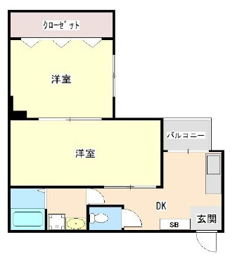 大阪ハウス本館の間取り