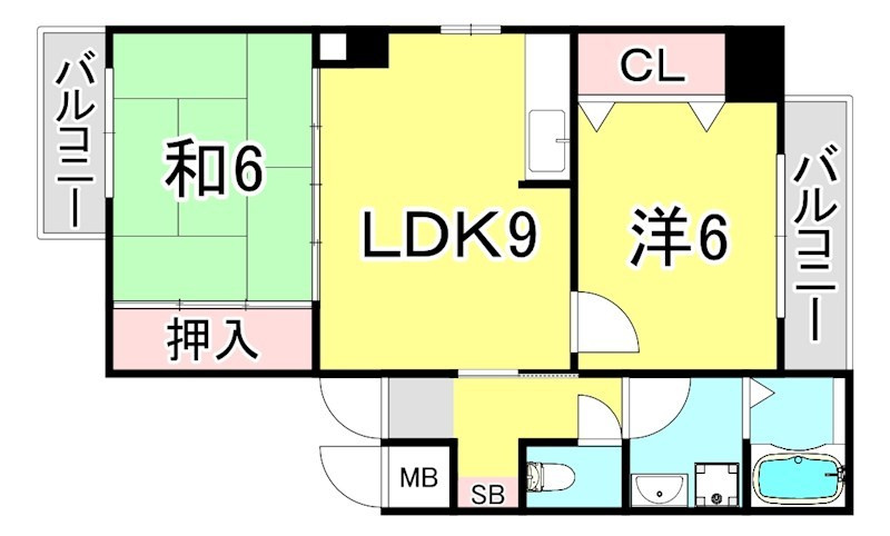エクレール藤の間取り