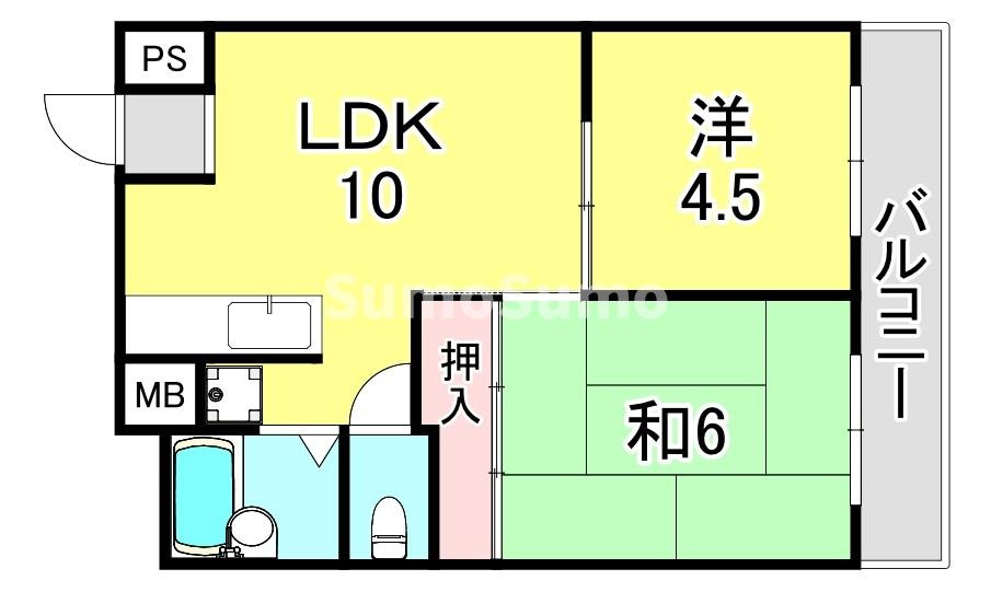 メインリバー住吉川の間取り