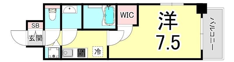 エスリード神戸ハーバーテラスの間取り