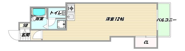 大阪市淀川区東三国２丁目の賃貸マンションの間取り