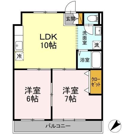 カジュアルコーポの間取り