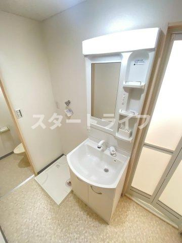 大阪市東淀川区豊新３丁目の賃貸マンションの洗面所