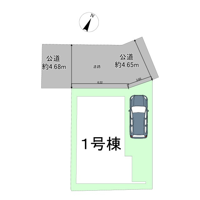 枚方市菊丘町　新築戸建ての区画図|区画図