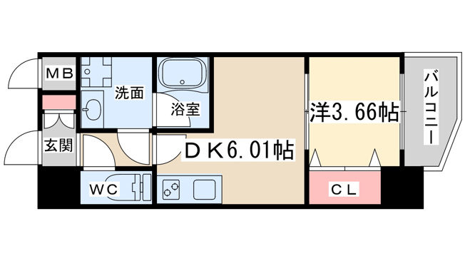 【間取り】 | ブランシエスタ天満