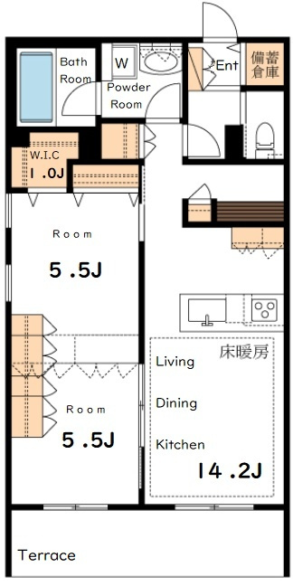 ハレルアナ久が原の間取り