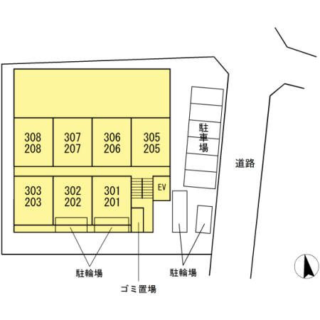 アンタレス府中の区画図