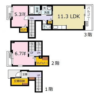 ユニベールＢの間取り