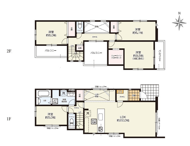 【間取り】 | 葵区池ヶ谷2期　新築戸建　全1棟