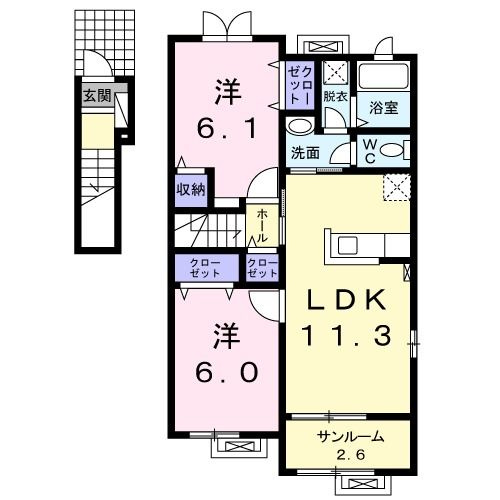 ヴァルム　ハウス　Ⅰの間取り