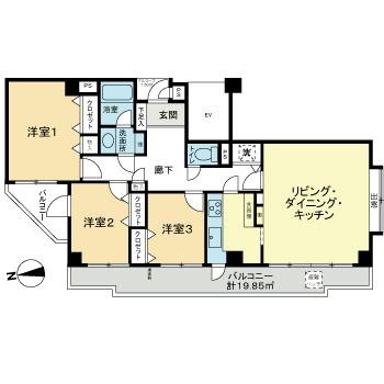 ライオンズガーデン世田谷の間取り