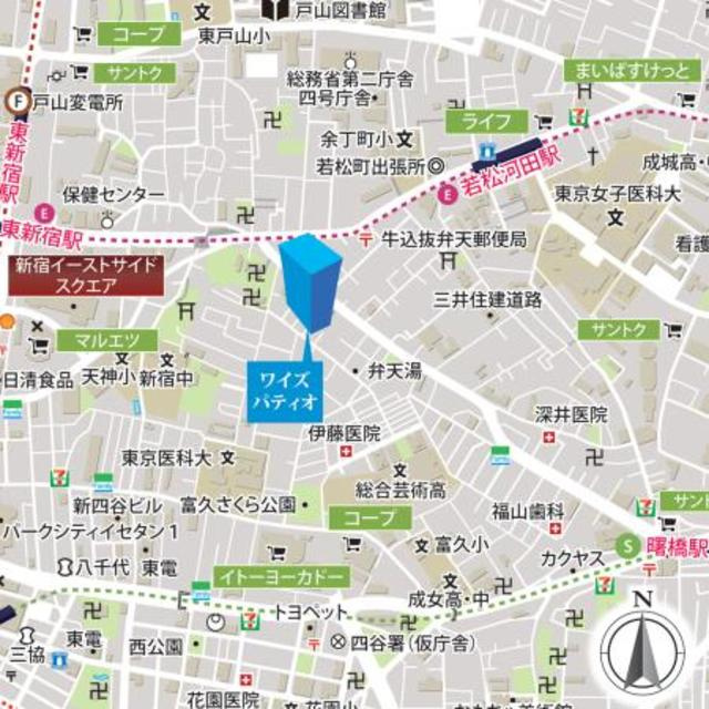 ワイズパティオの地図