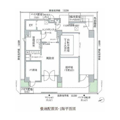 【区画図】 | プレール・ドゥーク早稲田Ⅲ 