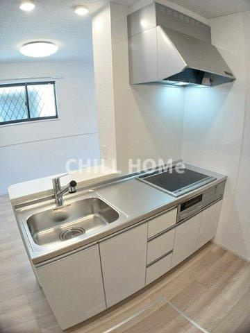 パークアクシス藤岡・Ｄのキッチン|当社、チルホームのHPもご覧ください(^^)/物件情報多数♪