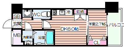 【間取り】 | SERENiTＥ福島scelto