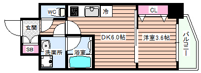 【間取り】 | ブランシエスタ天満