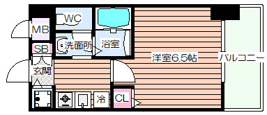 【間取り】 | プレサンス大手前パークサイド