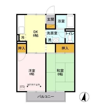 【間取り】 | コーポ栗谷津