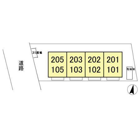 【区画図】 | コーポ栗谷津