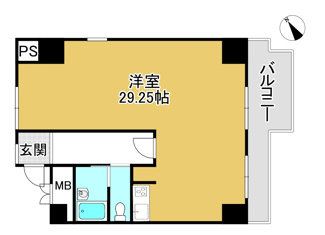 【間取り】 | ロイヤルリゾート琵琶湖　 | 一体空間の間取り