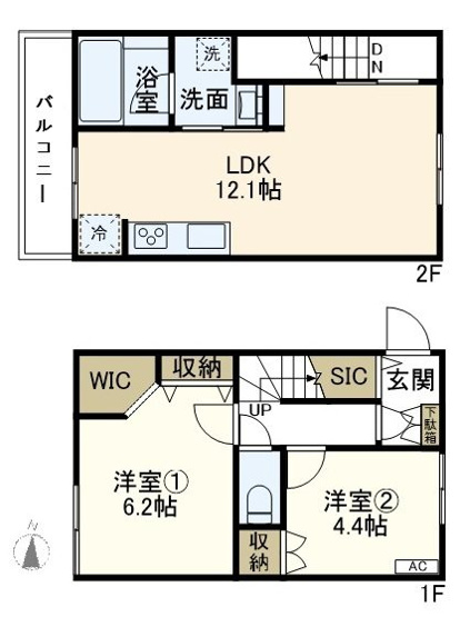 【間取り】 | メゾンコリーヌ | 2LDKの間取りです！
