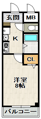 アドミール宝塚の間取り