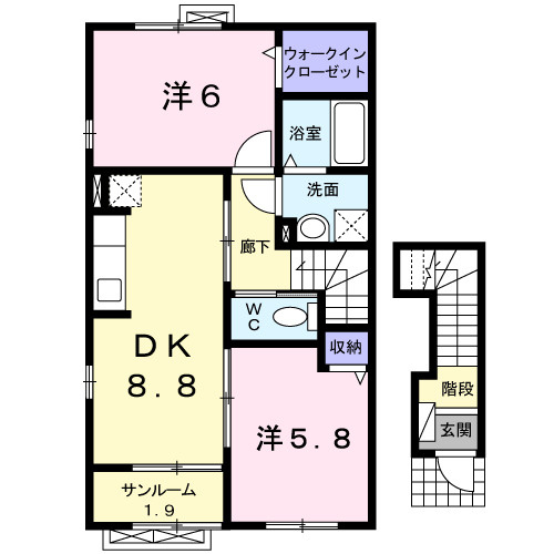 ポライトリ－　ＫⅡの間取り