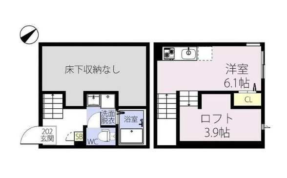  RIZEST　ルミエンの間取り