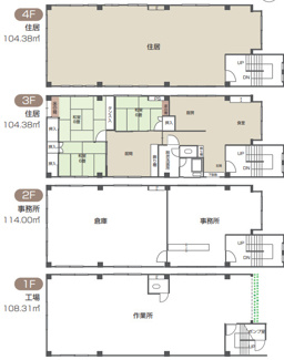 【土地図＋建物プラン例】 | 荒川区西日暮里6丁目　古屋つき土地