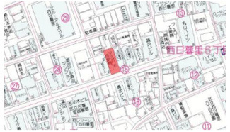 【地図】 | 荒川区西日暮里6丁目　古屋つき土地